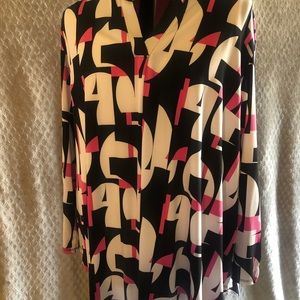 Pink*black*white top (item#7)